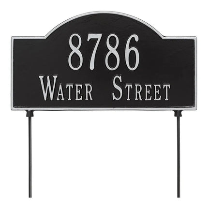 Personalized 2-Sided 2 Line Arch Standard Lawn Plaque