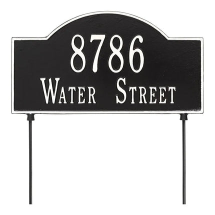 Personalized 2-Sided 2 Line Arch Standard Lawn Plaque