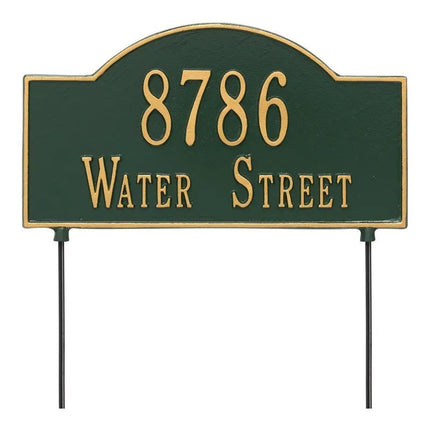 Personalized 2-Sided 2 Line Arch Standard Lawn Plaque