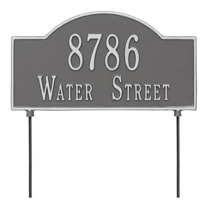 Personalized 2-Sided 2 Line Arch Standard Lawn Plaque
