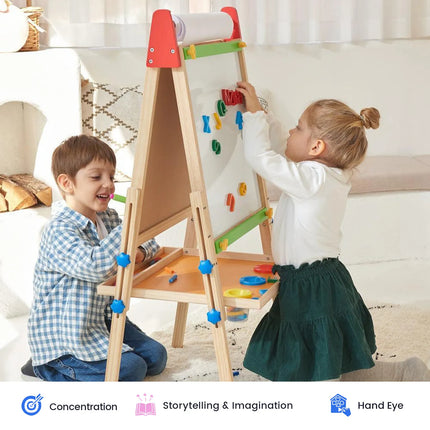 Tiny Land 3-in-1 Art Easel & Paper Roll Set