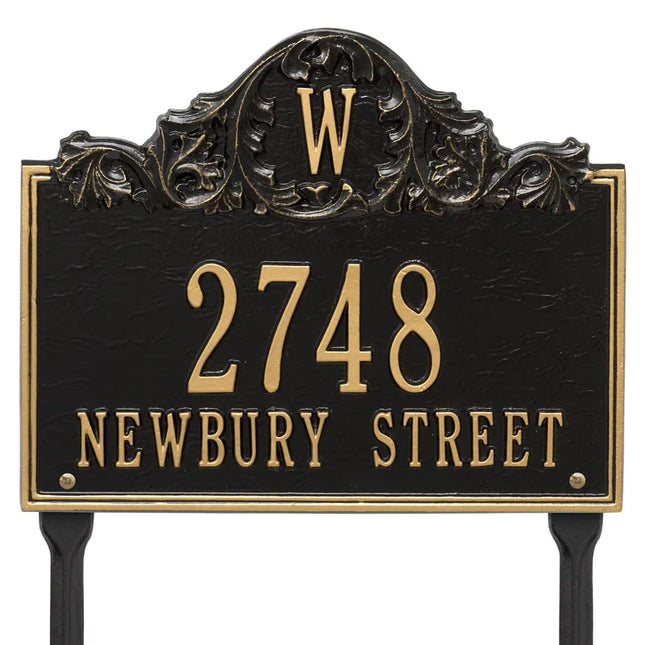 Personalized Acanthus Monogram Lawn Plaque