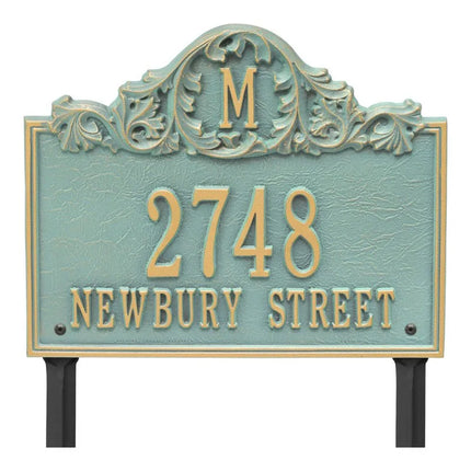 Personalized Acanthus Monogram Lawn Plaque