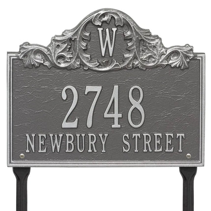 Personalized Acanthus Monogram Lawn Plaque
