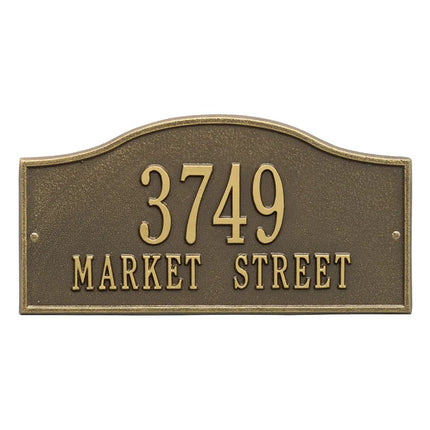 Personalized Hills Address Plaque - 2 Line