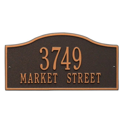 Personalized Hills Address Plaque - 2 Line
