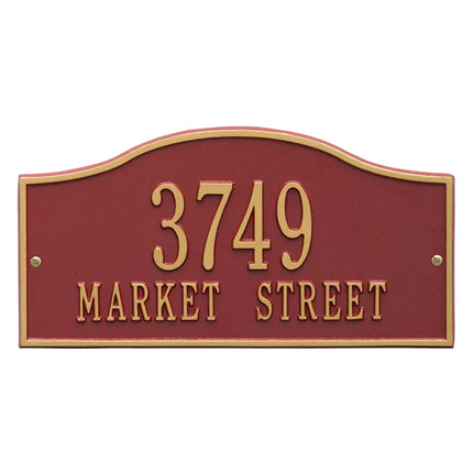 Personalized Hills Address Plaque - 2 Line