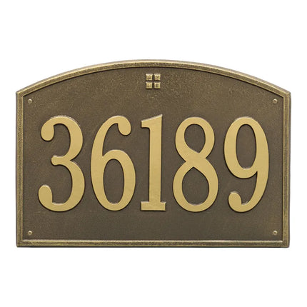 Personalized Cape Charles Large Address Plaque - 1 Line