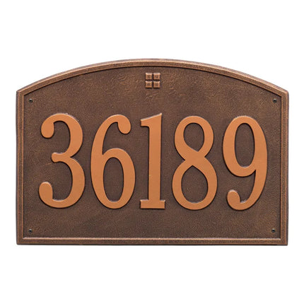 Personalized Cape Charles Large Address Plaque - 1 Line