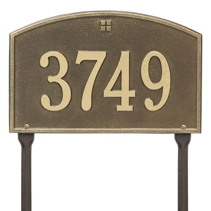 Personalized Cape Charles Lawn Address Plaque - 1 Line