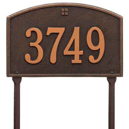 Personalized Cape Charles Lawn Address Plaque - 1 Line