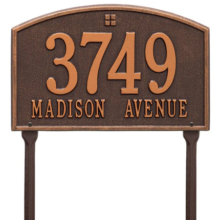 Personalized Cape Charles Lawn Address Plaque - 2 Line