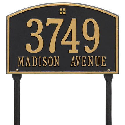 Personalized Cape Charles Lawn Address Plaque - 2 Line