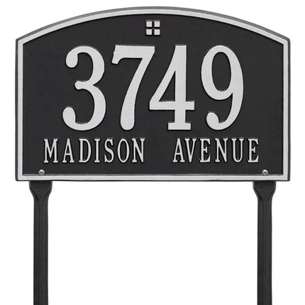 Personalized Cape Charles Lawn Address Plaque - 2 Line