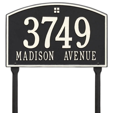 Personalized Cape Charles Lawn Address Plaque - 2 Line