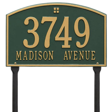 Personalized Cape Charles Lawn Address Plaque - 2 Line