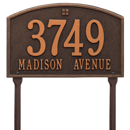 Personalized Cape Charles Lawn Address Plaque - 2 Line