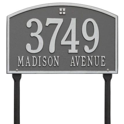 Personalized Cape Charles Lawn Address Plaque - 2 Line