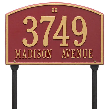 Personalized Cape Charles Lawn Address Plaque - 2 Line