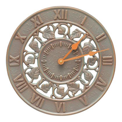 12" Ivy Indoor Outdoor Wall Clock