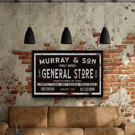 Personalized General Store Sign | Custom Rustic Farmhouse Sign