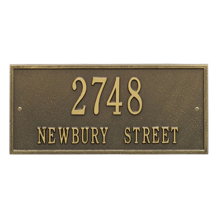 Personalized Hartford Address Plaque - 2 Line