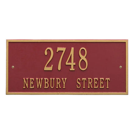 Personalized Hartford Address Plaque - 2 Line