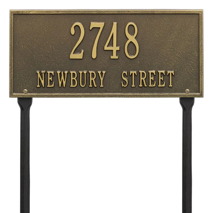 Personalized Hartford Lawn Address Plaque - 2 Line