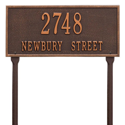 Personalized Hartford Lawn Address Plaque - 2 Line