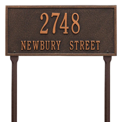 Personalized Hartford Lawn Address Plaque - 2 Line