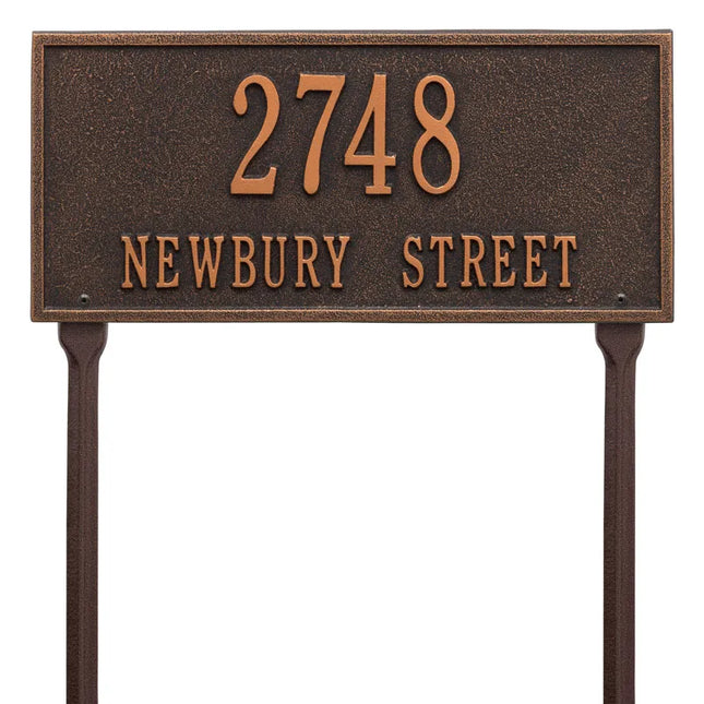 Personalized Hartford Lawn Address Plaque - 2 Line