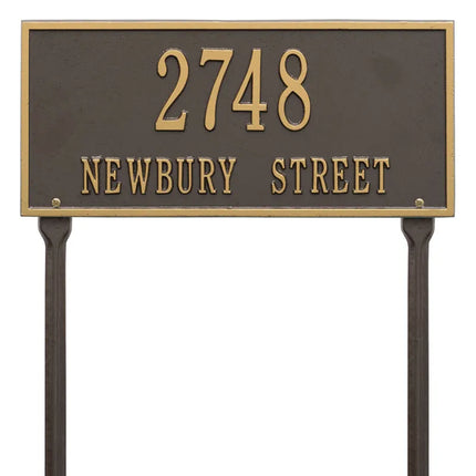 Personalized Hartford Lawn Address Plaque - 2 Line