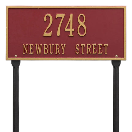 Personalized Hartford Lawn Address Plaque - 2 Line