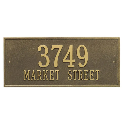 Personalized Hartford Large Address Plaque - 2 Line