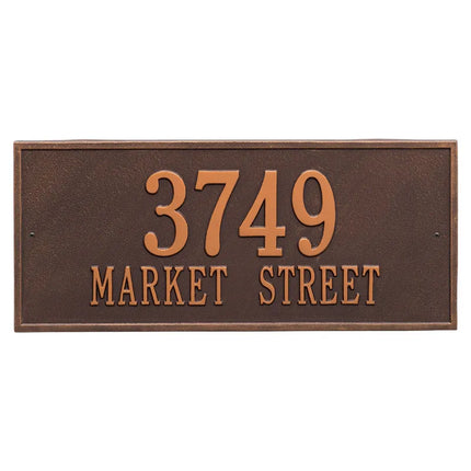 Personalized Hartford Large Address Plaque - 2 Line