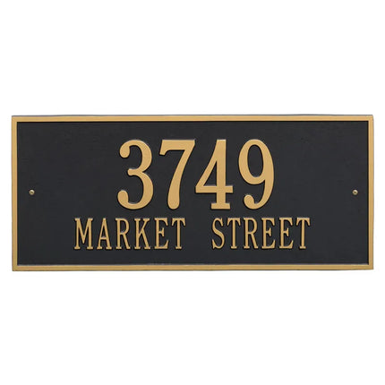 Personalized Hartford Large Address Plaque - 2 Line