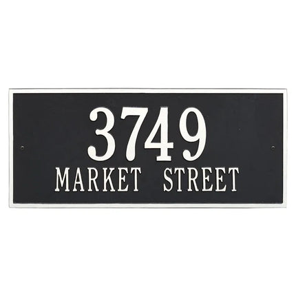 Personalized Hartford Large Address Plaque - 2 Line