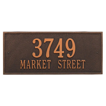 Personalized Hartford Large Address Plaque - 2 Line