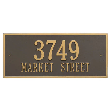 Personalized Hartford Large Address Plaque - 2 Line