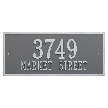 Personalized Hartford Large Address Plaque - 2 Line