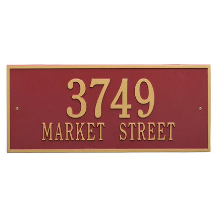 Personalized Hartford Large Address Plaque - 2 Line