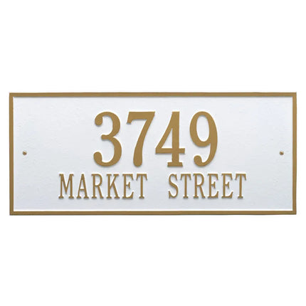 Personalized Hartford Large Address Plaque - 2 Line