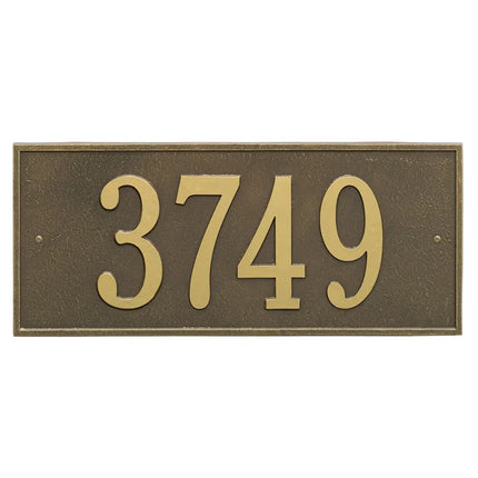 Personalized Hartford Large Address Plaque - 1 Line