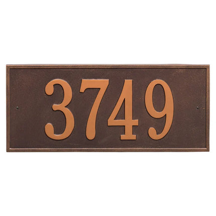Personalized Hartford Large Address Plaque - 1 Line