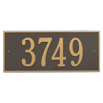 Personalized Hartford Large Address Plaque - 1 Line
