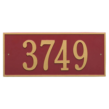 Personalized Hartford Large Address Plaque - 1 Line