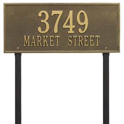 Personalized Hartford Lawn Address Plaque - 1 Line