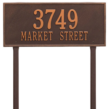Personalized Hartford Lawn Address Plaque - 1 Line