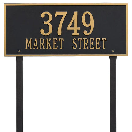 Personalized Hartford Lawn Address Plaque - 1 Line