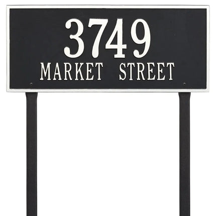 Personalized Hartford Lawn Address Plaque - 1 Line